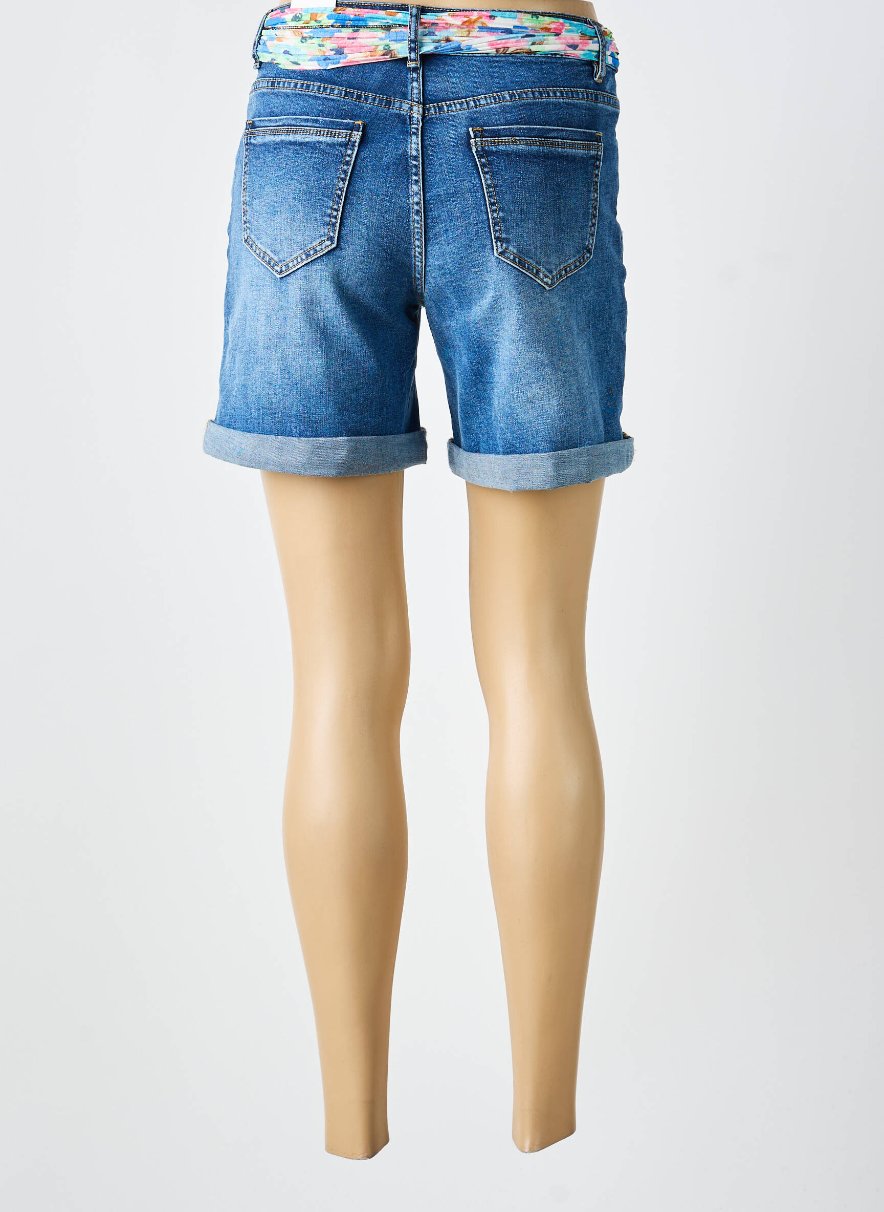 Șort țesătură denim mărime normală gri MAISON ONADO femeie