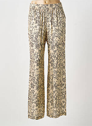 Pantalon drept talie elastică mărime normală bej GOLDEN GOOSE femeie