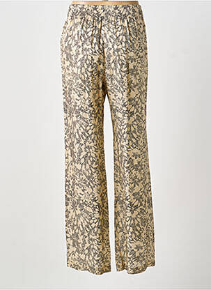 Pantalon drept talie elastică mărime normală bej GOLDEN GOOSE femeie