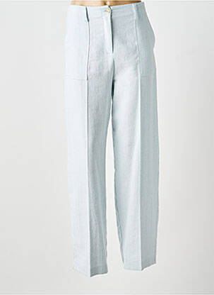 Pantalon drept talie cu cleme talie înaltă albastru ATTIC AND BARN femeie