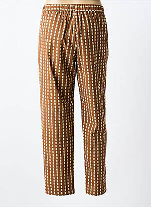 Pantalon slim talie elastică mărime normală maro DIEGA femeie