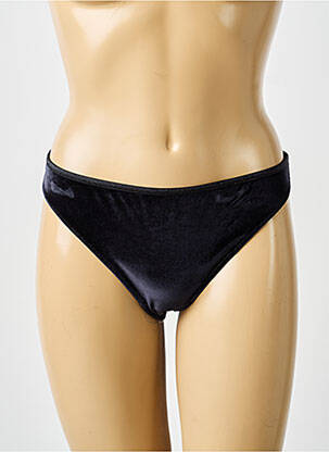 Chilot efect material satinat negru LA NOUVELLE femeie