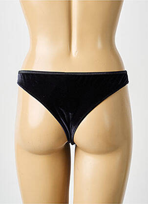 Chilot efect material satinat negru LA NOUVELLE femeie