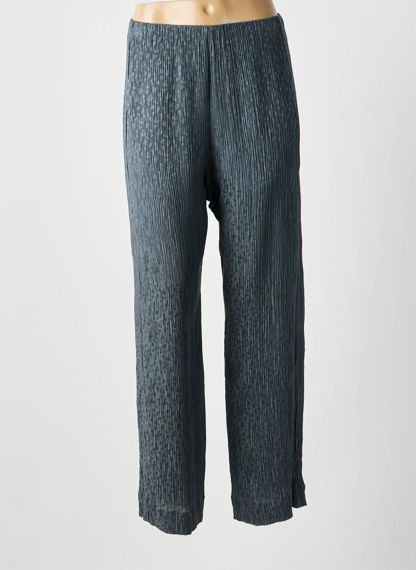 Pantalon drept elasticitate talie înaltă albastru MASSCOB femeie