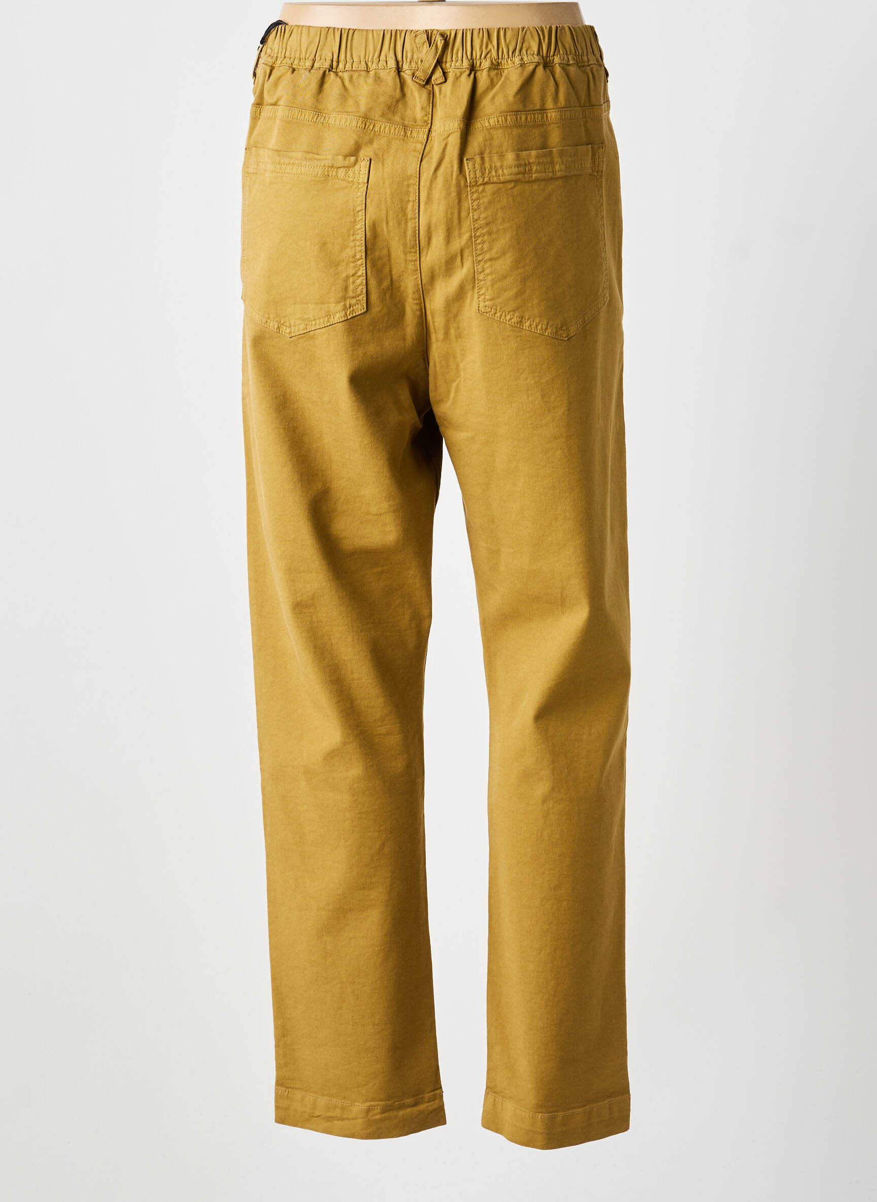 Pantalon drept elasticitate mărime normală galben HOD femeie