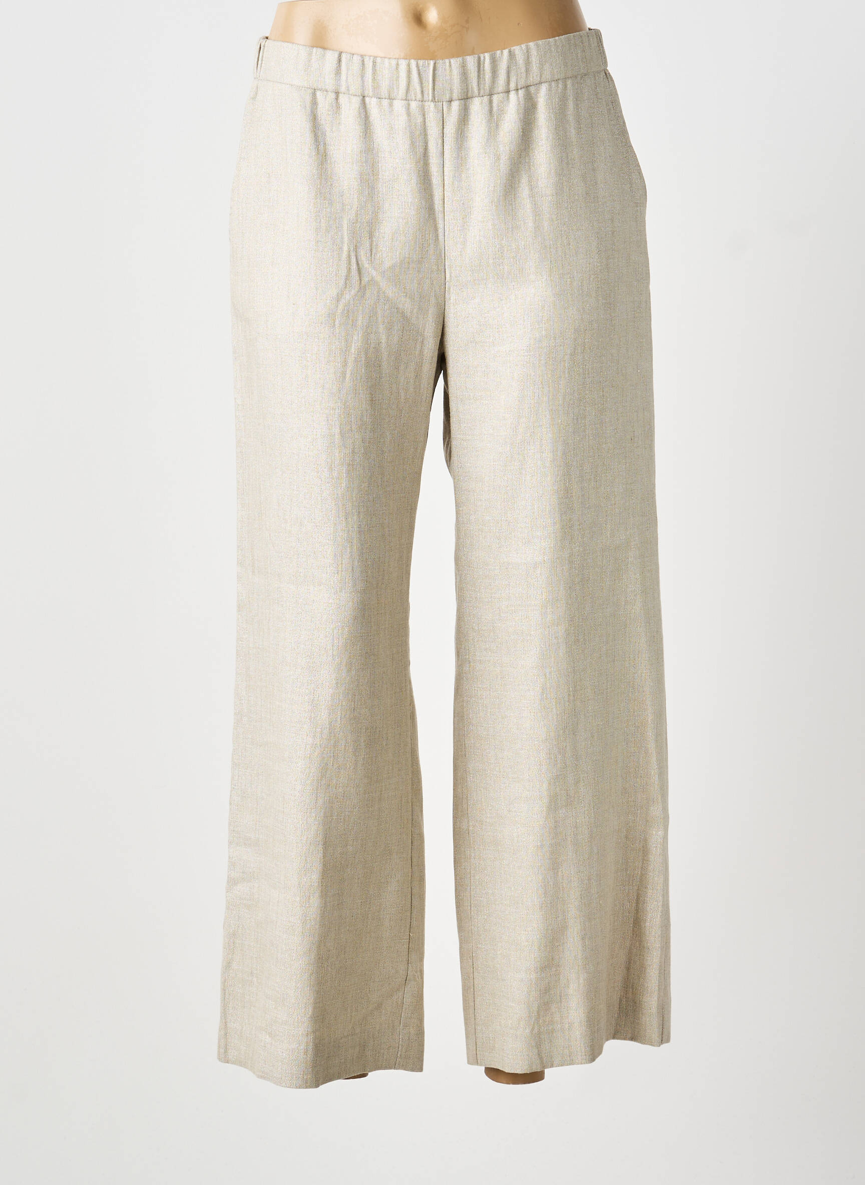 Pantalon larg buzunare mărime normală argintiu DIEGA femeie