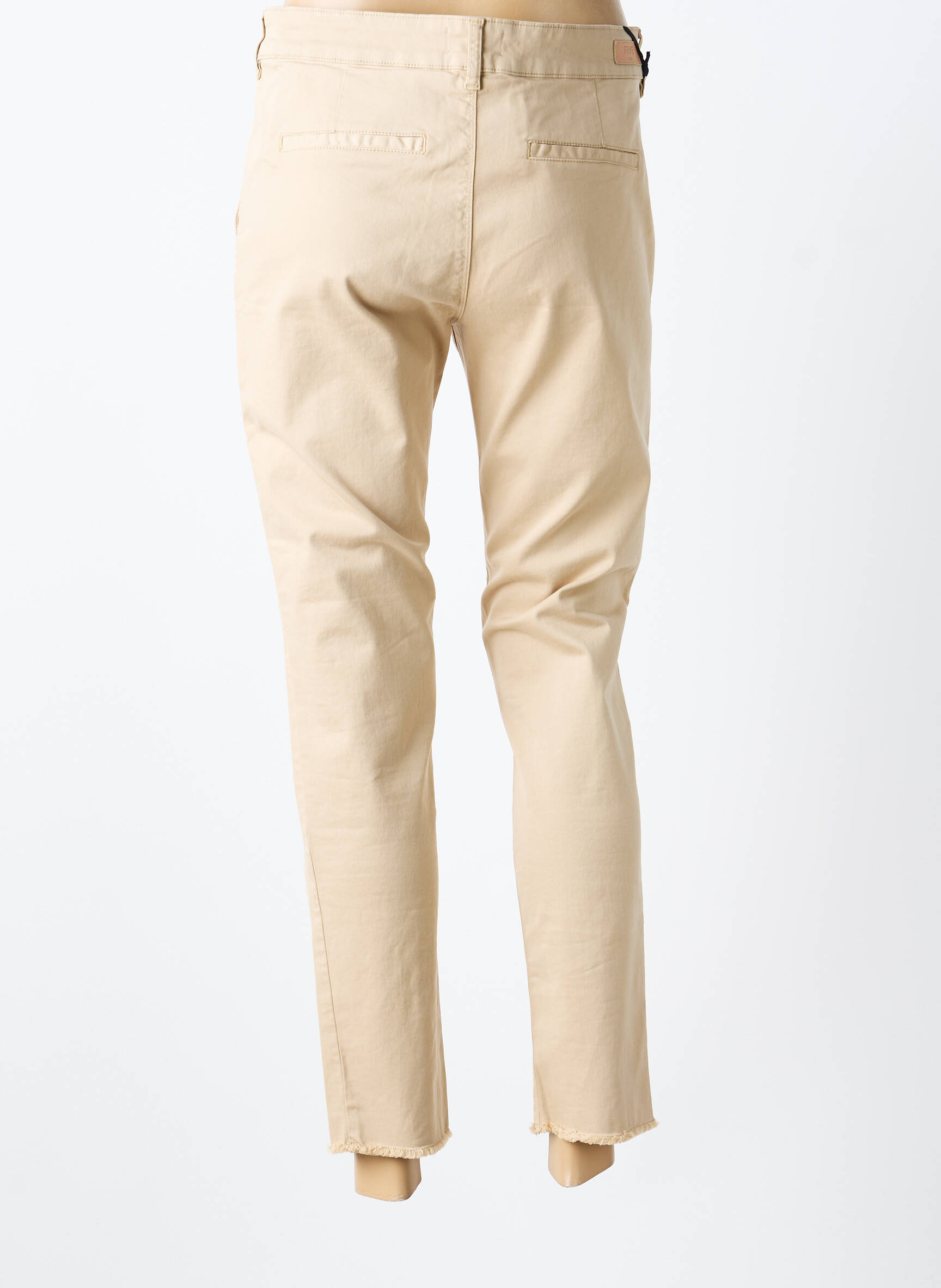 Pantalon chino elasticitate mărime normală bej FIVE femeie