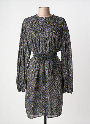 Rochie midi imprimeu fantezie mâneci lungi gri MARANT ETOILE femeie