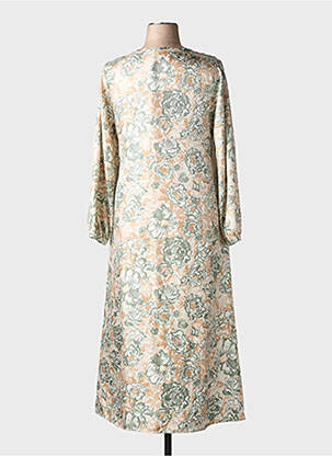 Rochie lungă mâneci lungi mâneci lungi verde MOMONI femeie