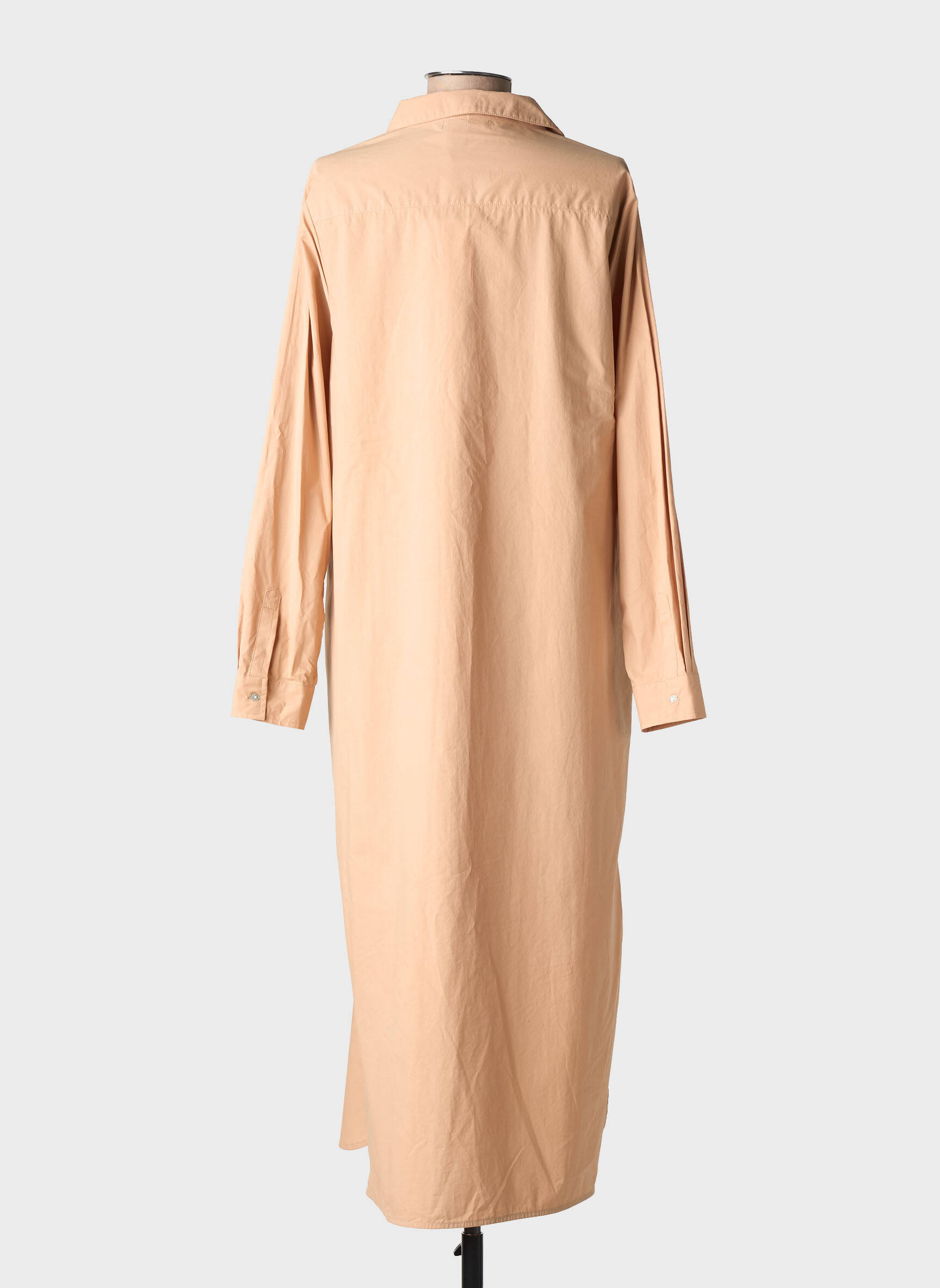 Rochie lungă mâneci lungi mâneci lungi bej BELLA JONES femeie