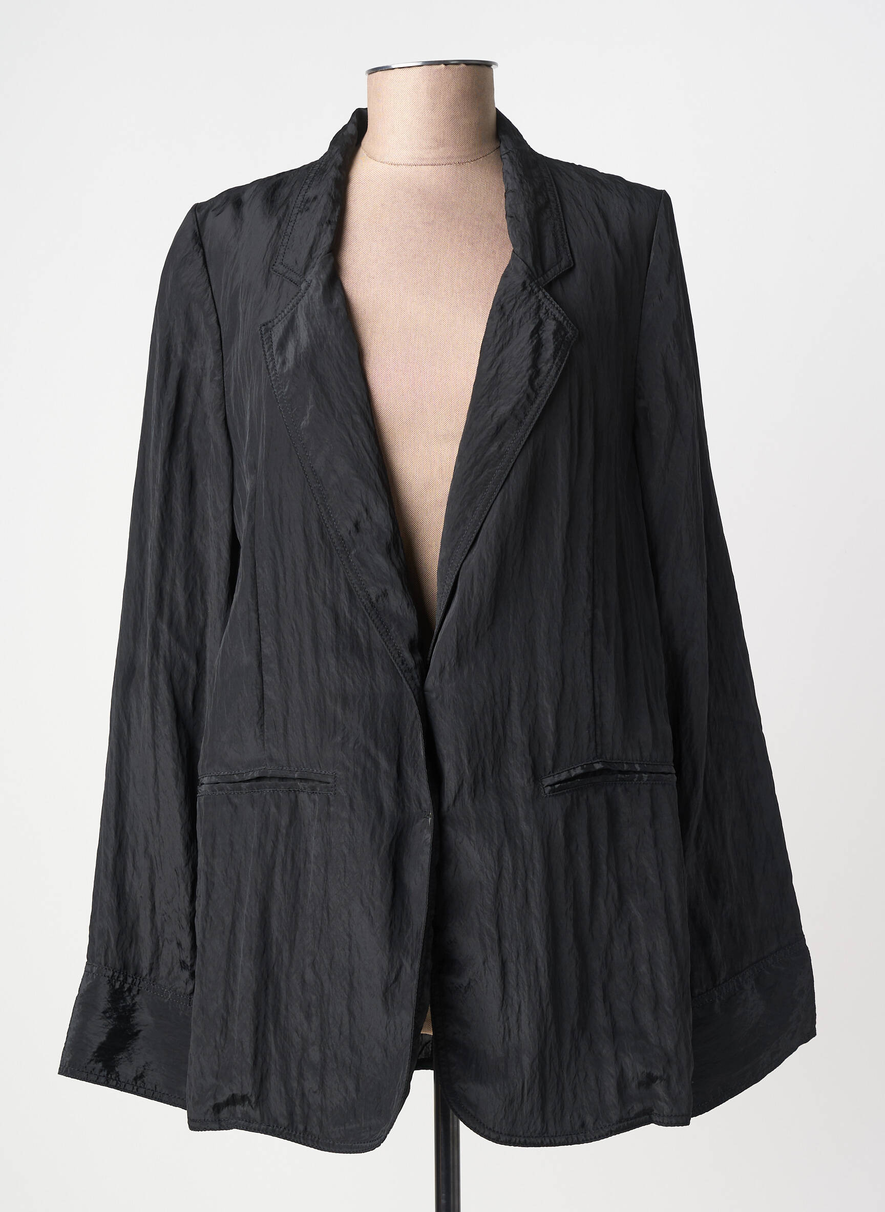 Sacou buzunare negru FORTE-FORTE femeie