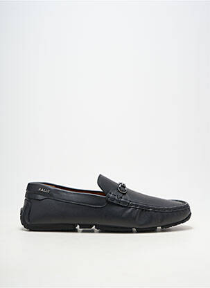 Pantofi de barcă material neted vârf rotund negru BALLY bărbat