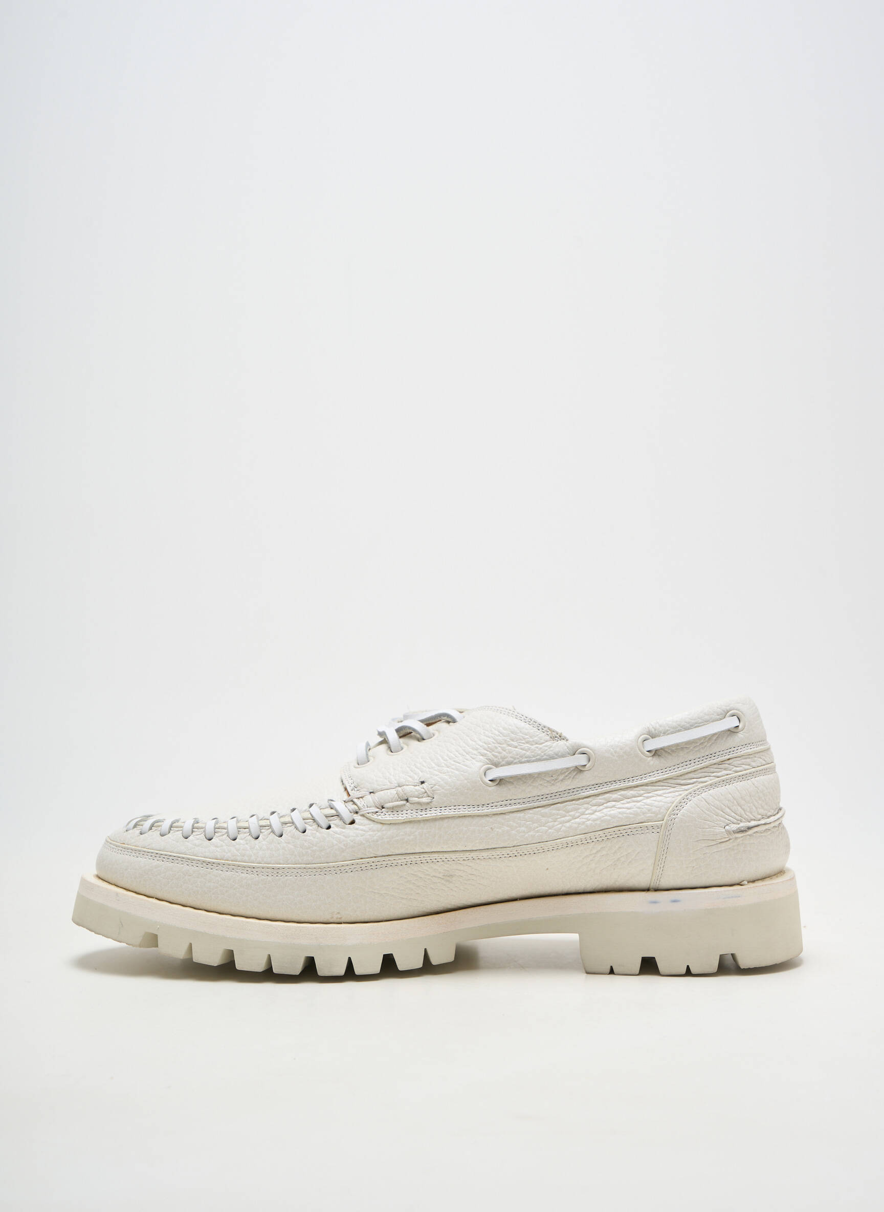 Derby-uri material neted toc mic alb BALLY bărbat