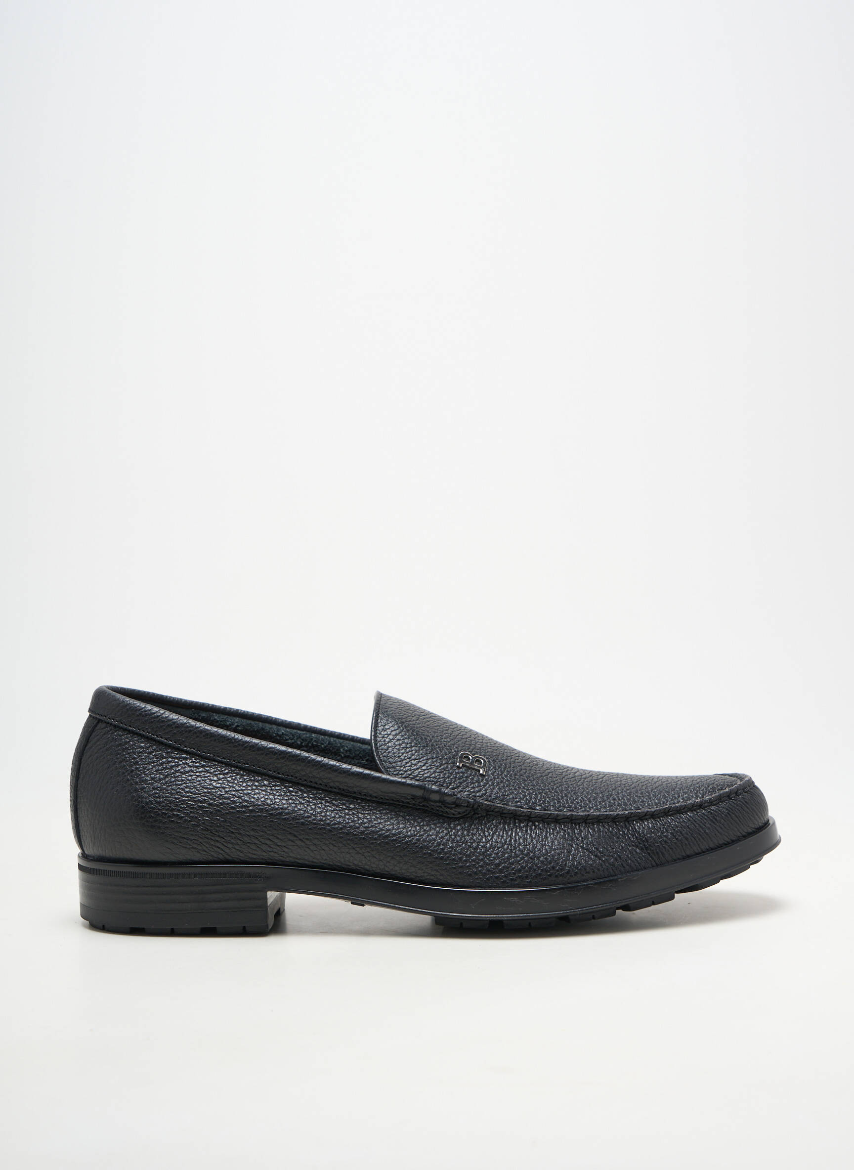 Mocasini material neted toc mic negru BALLY bărbat