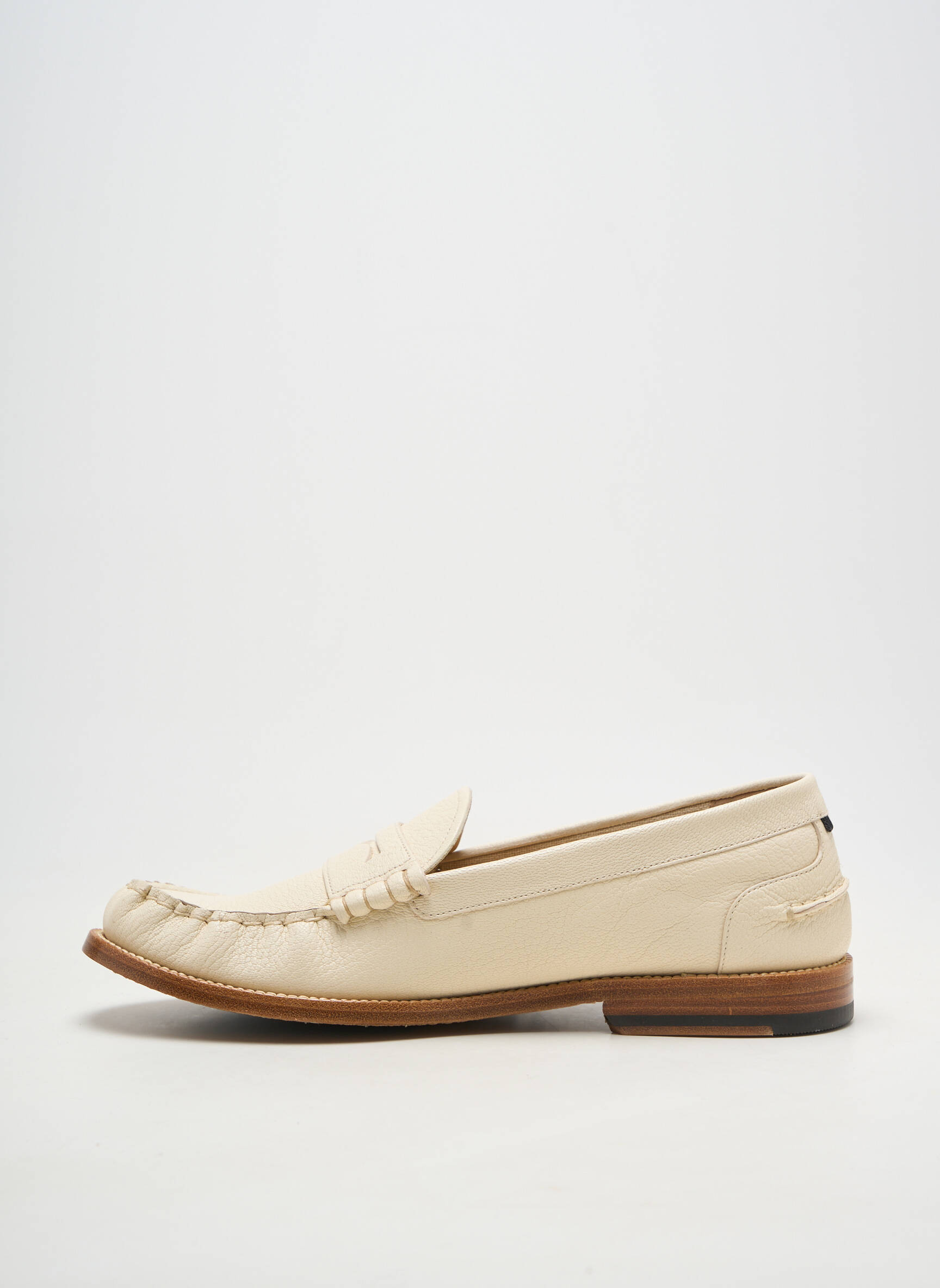 Mocasini material neted toc mic bej BALLY bărbat