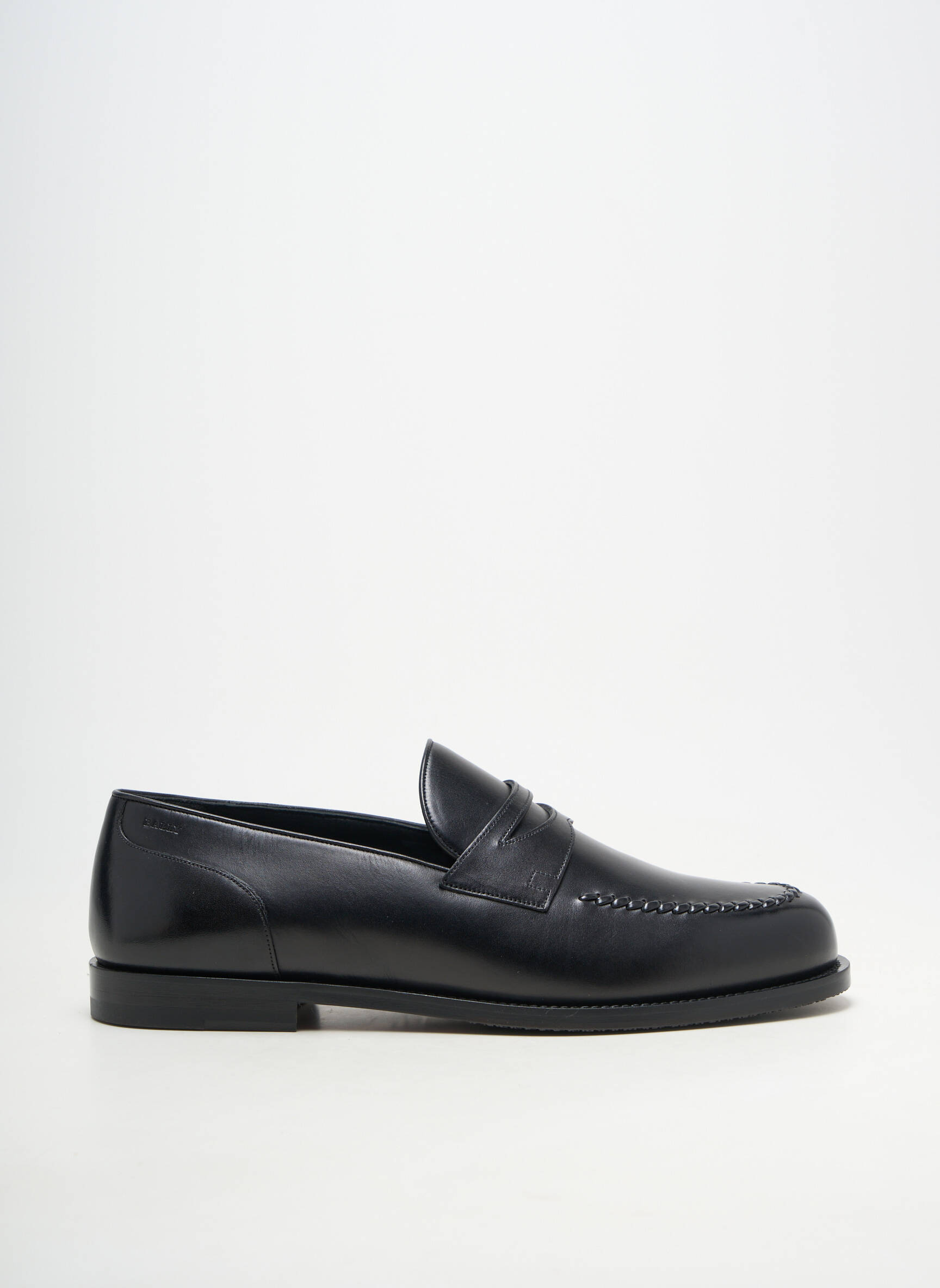 Mocasini material neted toc mic negru BALLY bărbat