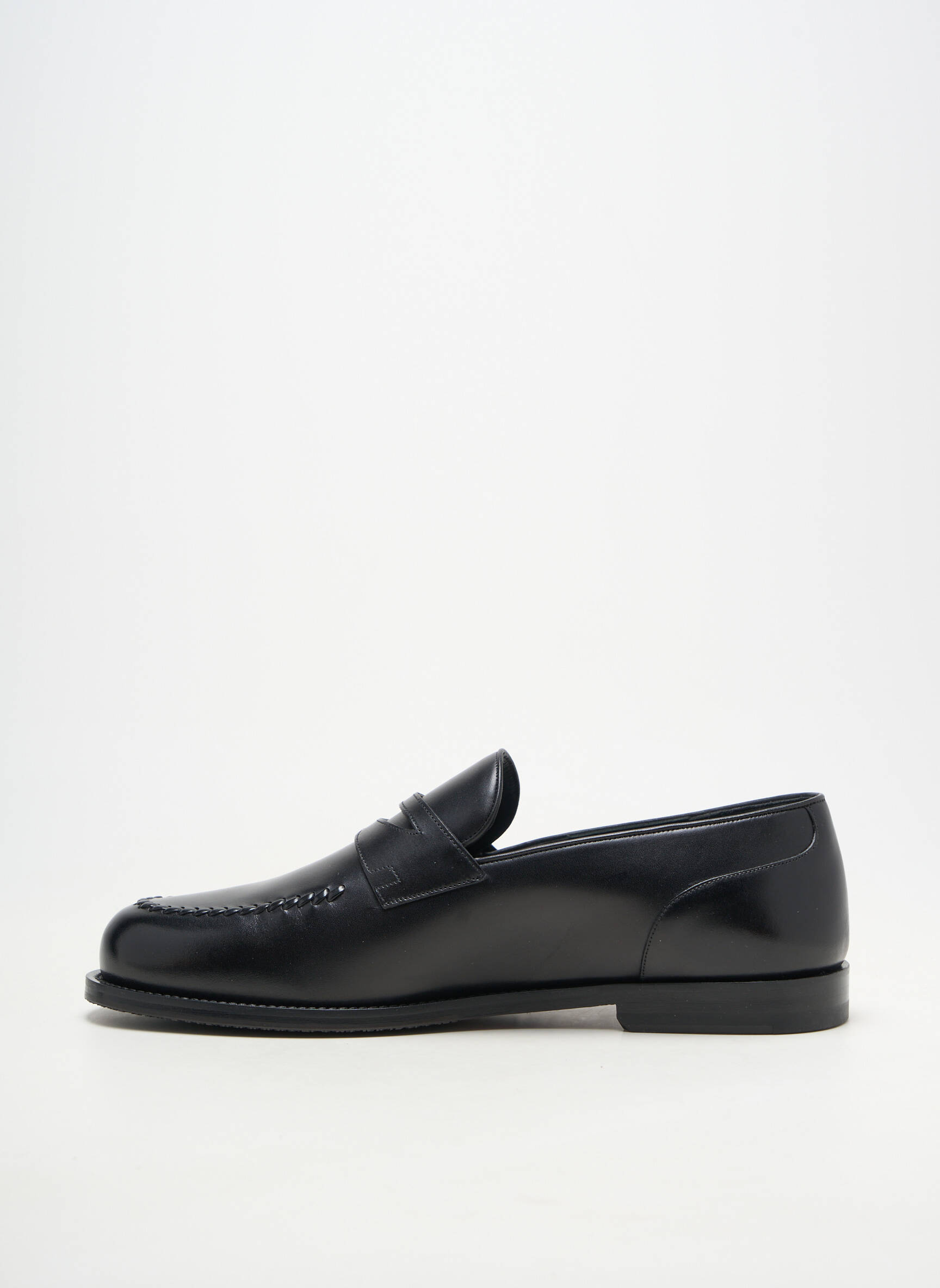 Mocasini material neted toc mic negru BALLY bărbat