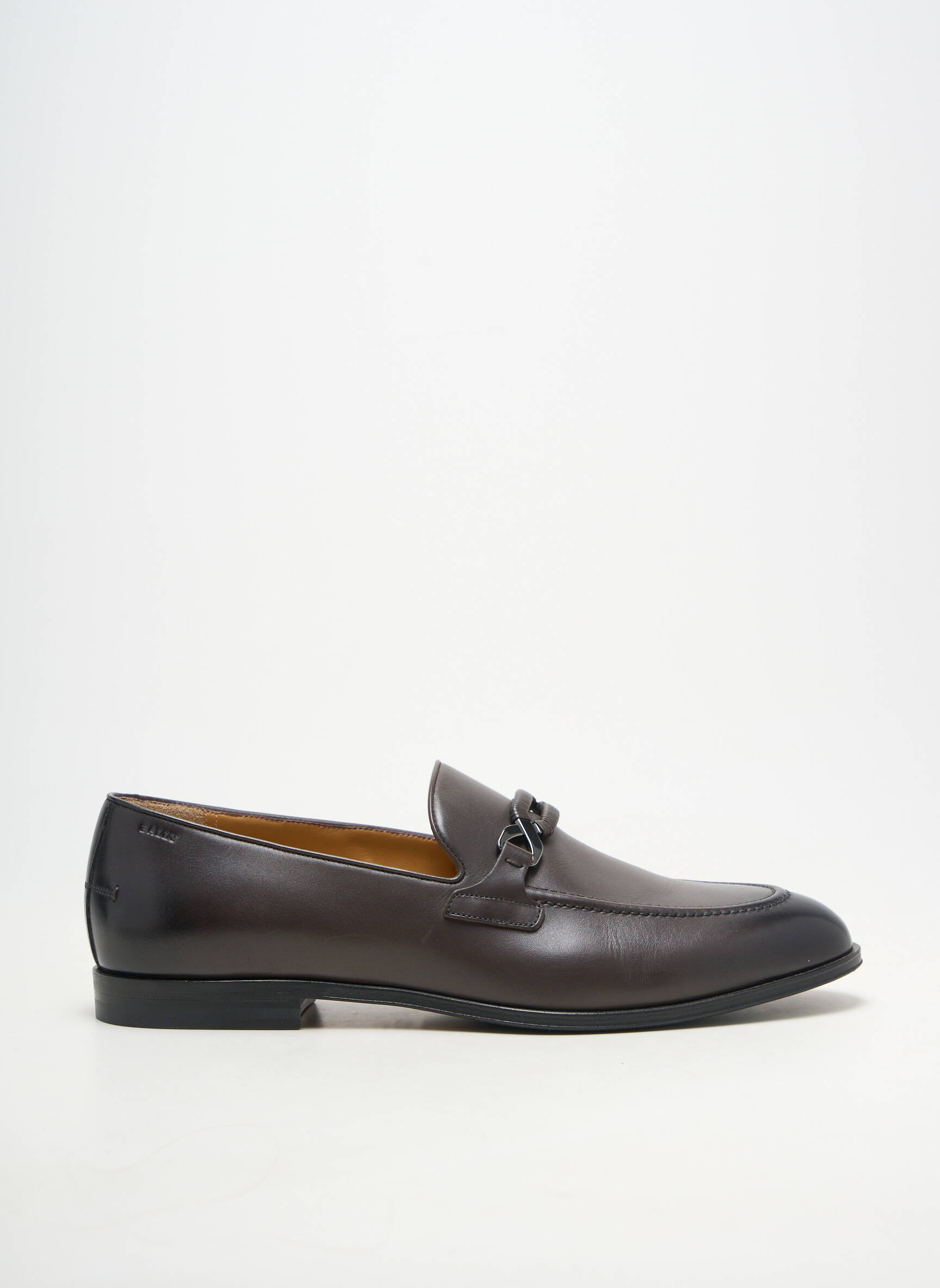 Mocasini material neted toc mic gri BALLY bărbat