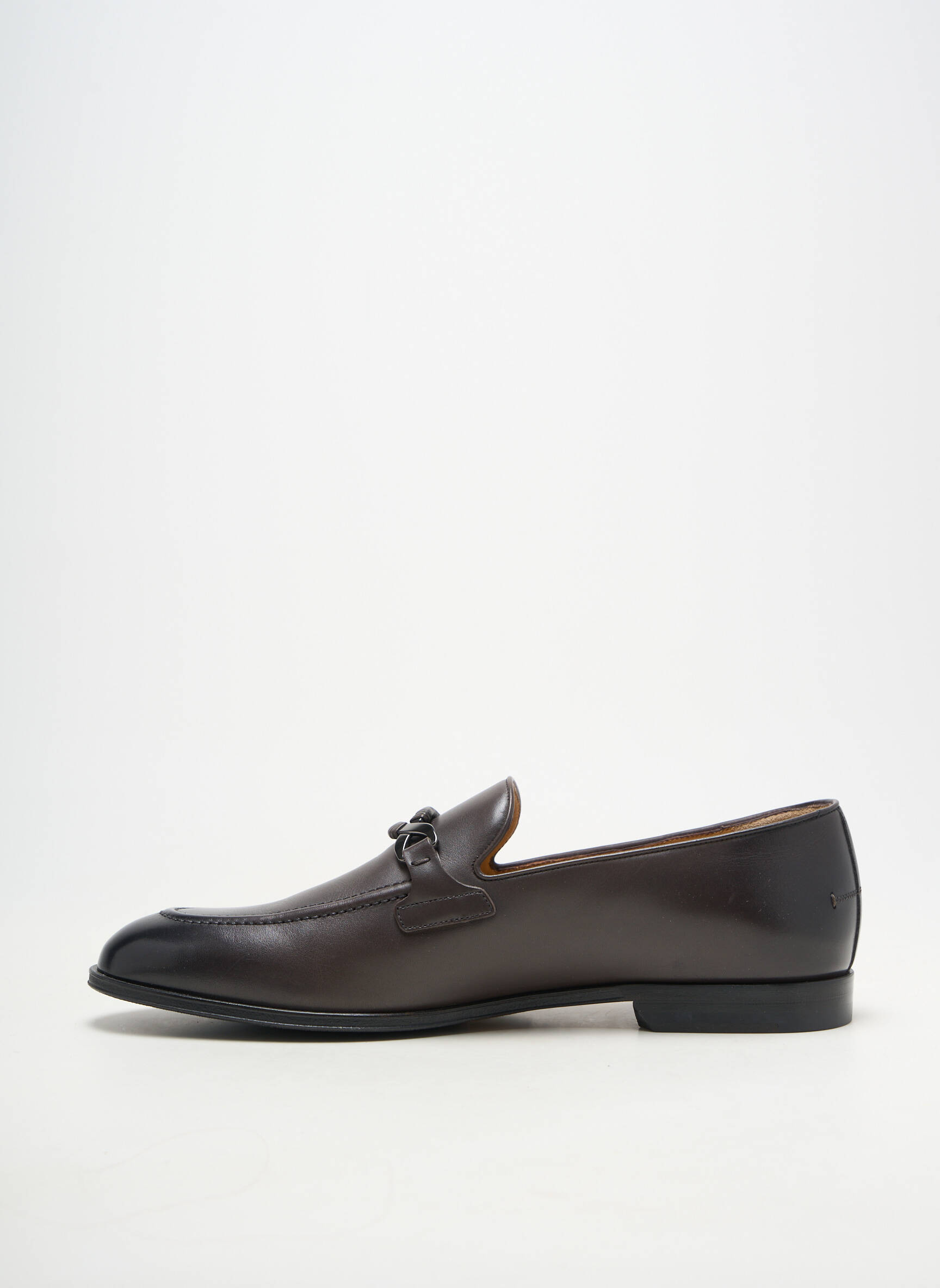 Mocasini material neted toc mic gri BALLY bărbat