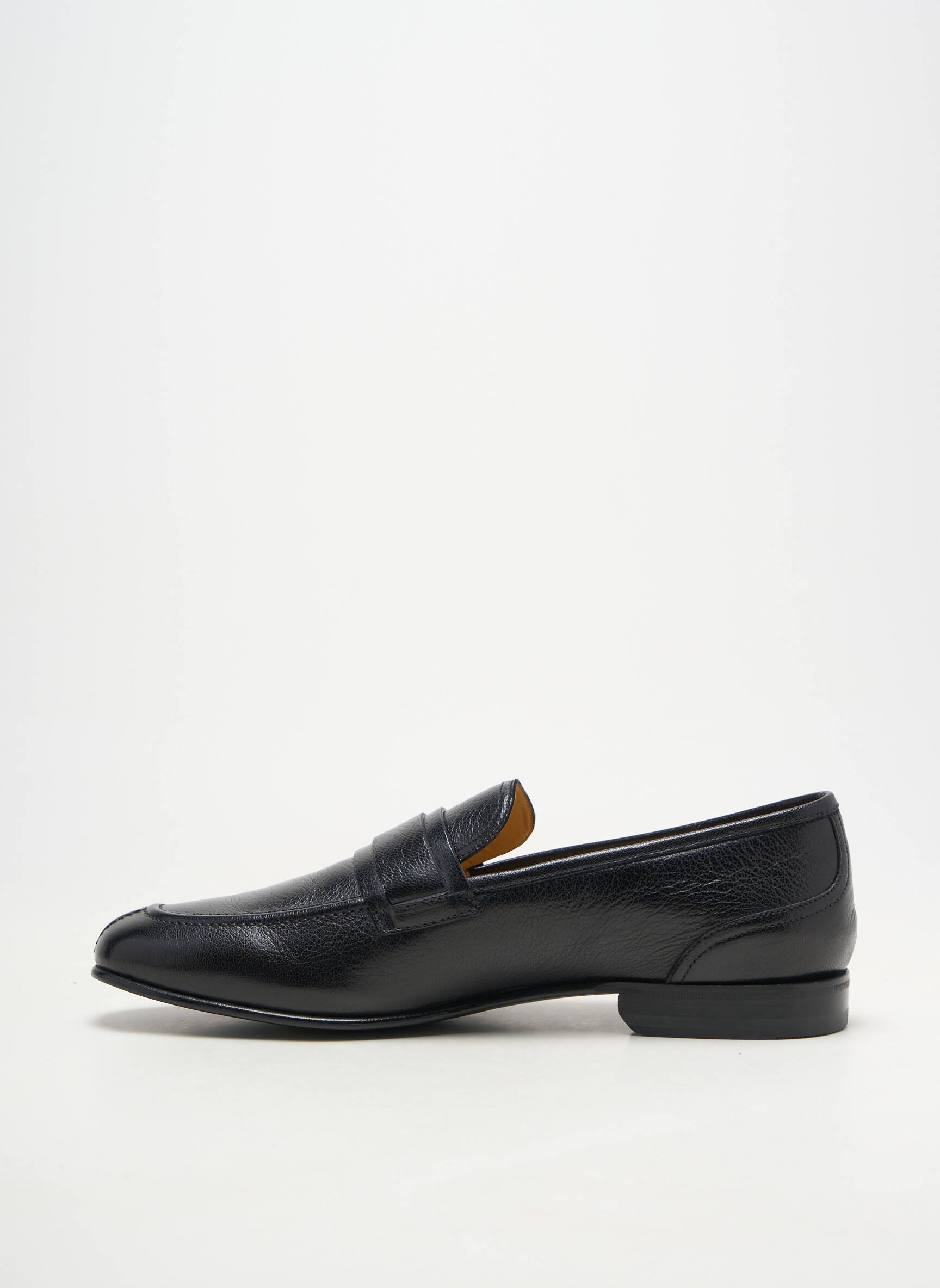 Mocasini material neted toc mic negru BALLY bărbat