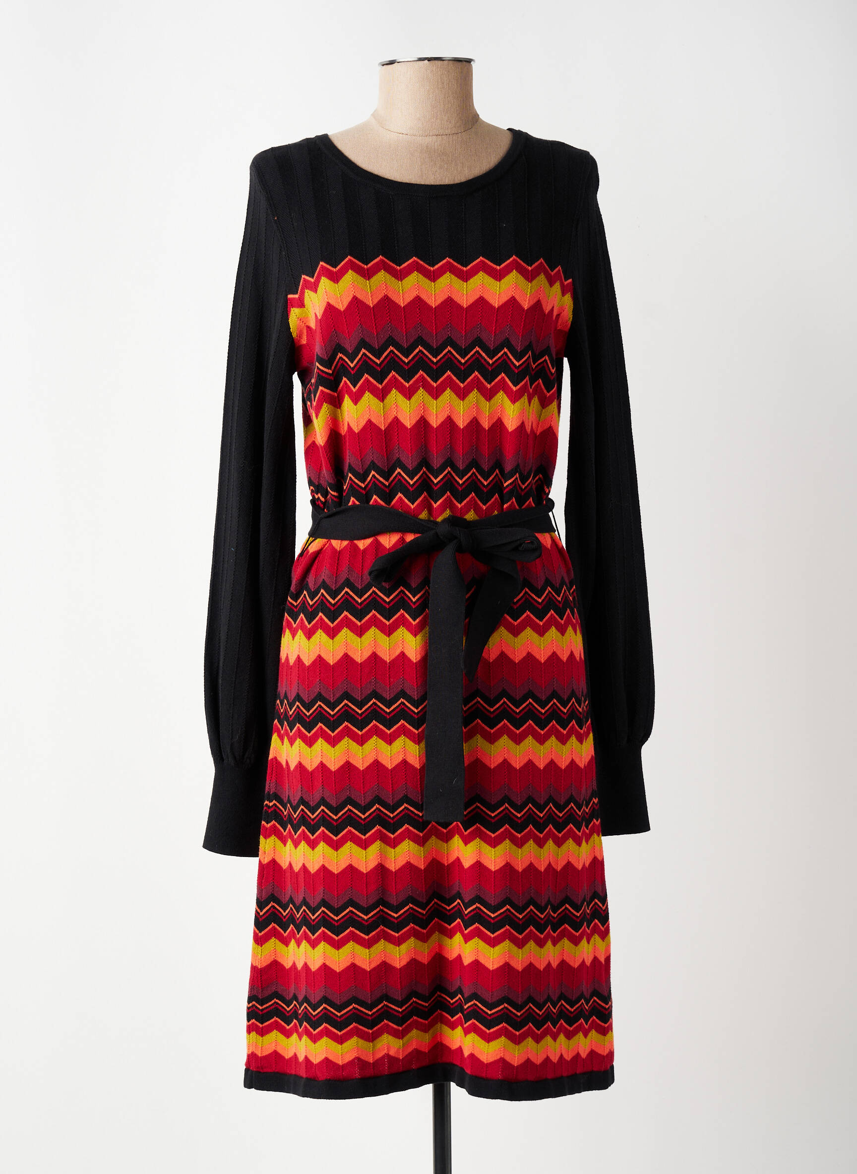 Rochie pulover elasticitate mâneci lungi negru KING LOUIE femeie