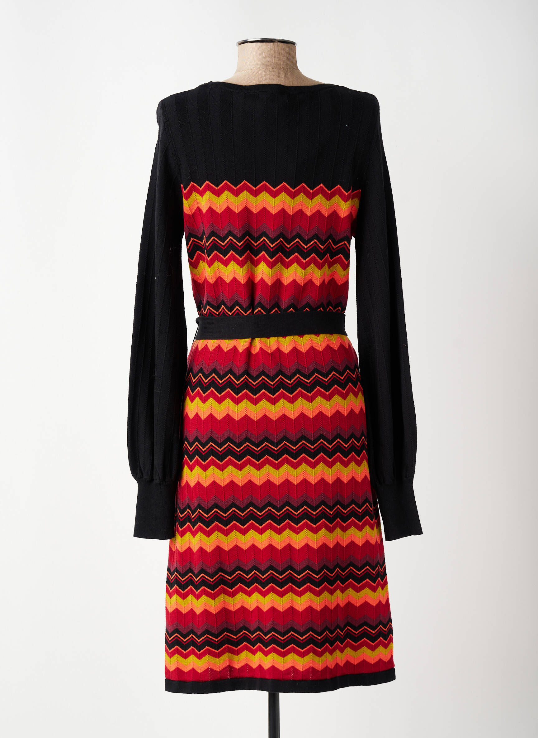 Rochie pulover elasticitate mâneci lungi negru KING LOUIE femeie