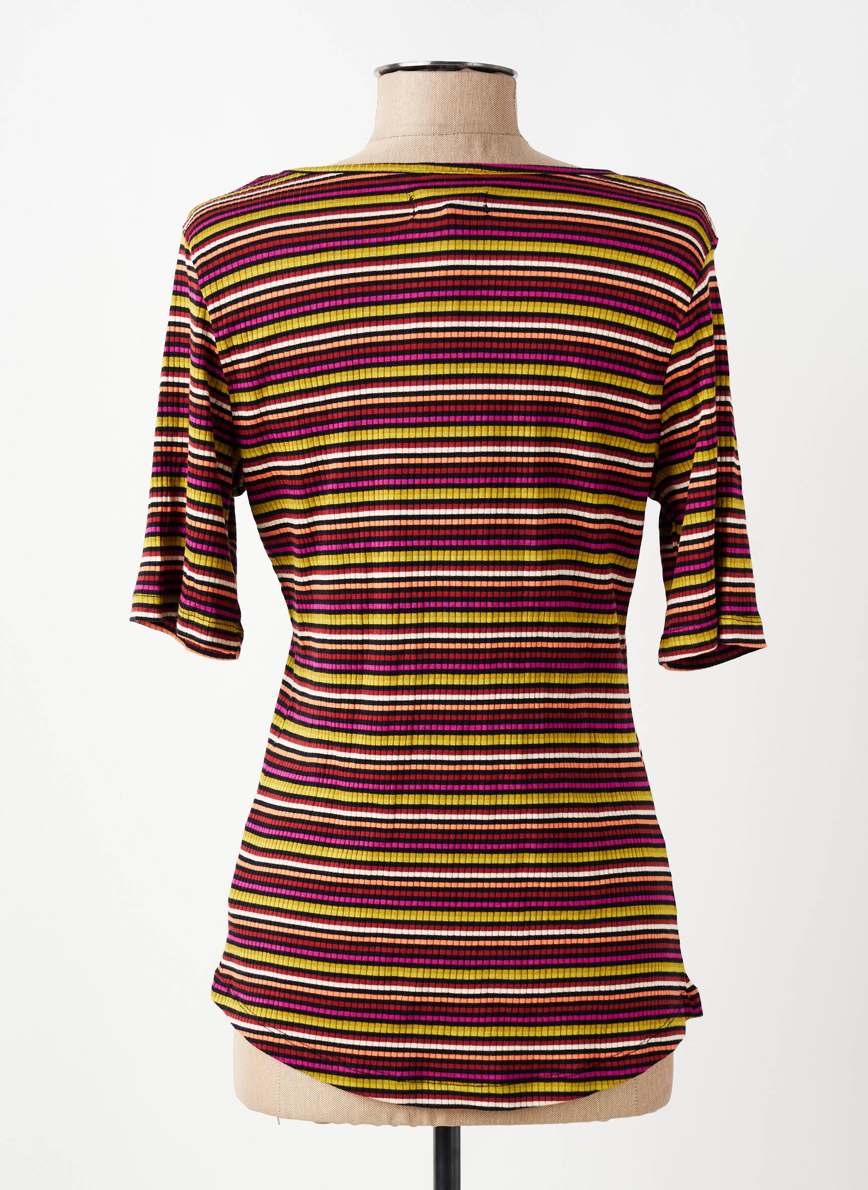 Tricou guler în v mâneci scurte violet KING LOUIE femeie