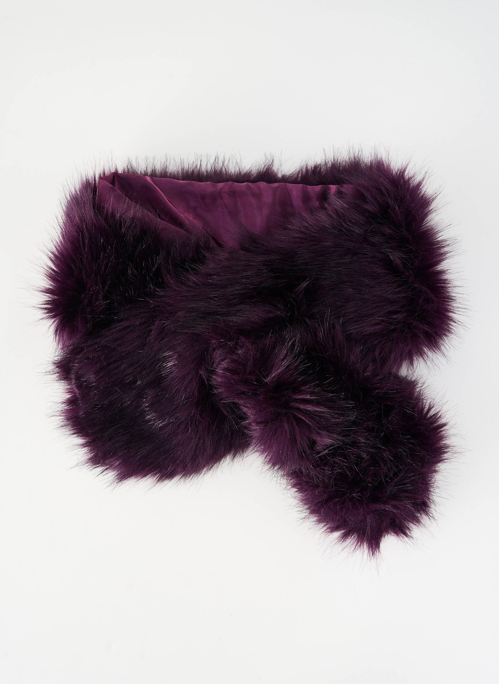 Eșarfă tricot tricot pufos violet TANTREND femeie