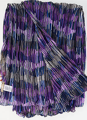 Eșarfă efect material satinat violet SURKANA femeie