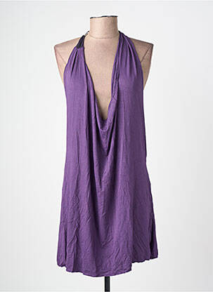 Tunică fără mâneci croială fluidă violet JEANNE CERISE femeie