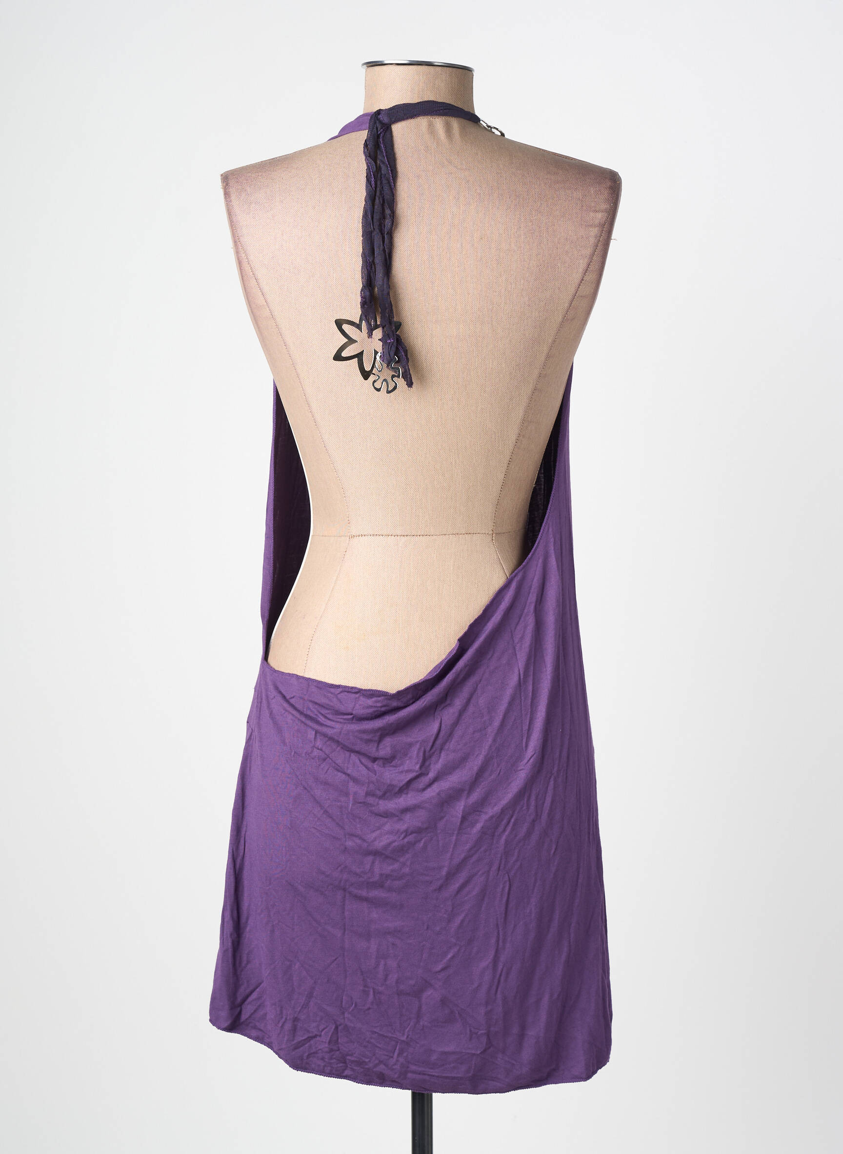 Tunică fără mâneci croială fluidă violet JEANNE CERISE femeie