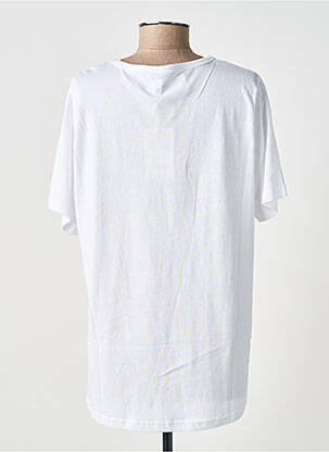 Tricou croială dreaptă mâneci scurte alb CISO femeie