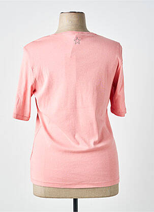Tricou elasticitate mâneci scurte roz OLSEN femeie