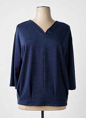Tricou mâneci 3/4 mâneci 3/4 albastru BARBARA LEBEK femeie