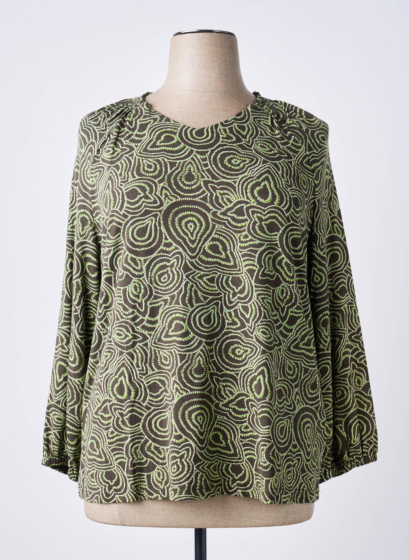 Tricou mâneci lungi mâneci lungi verde CISO femeie