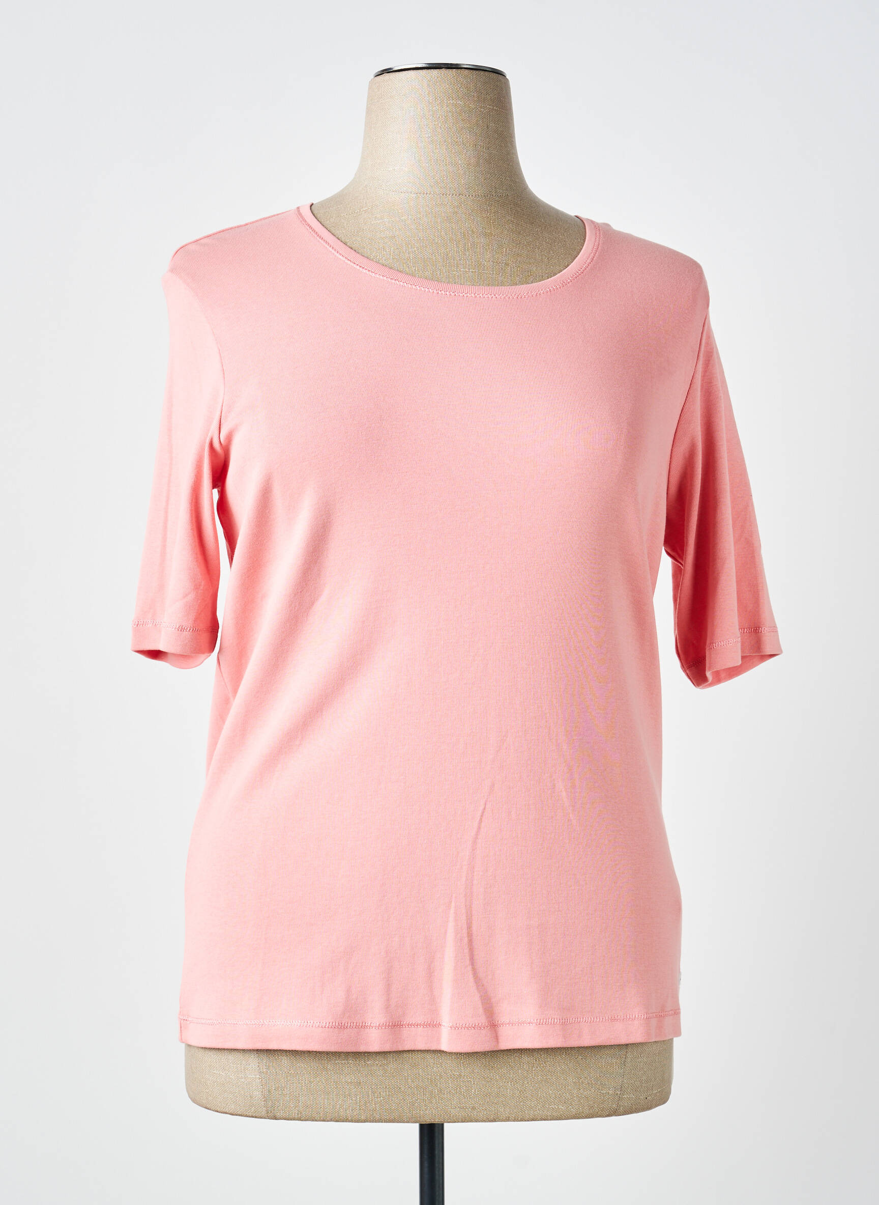 Tricou elasticitate mâneci scurte roz OLSEN femeie