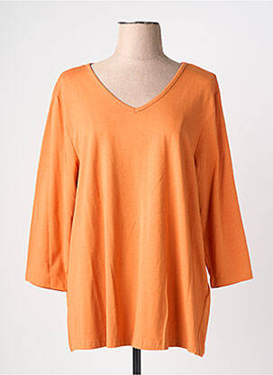 Tricou mâneci 3/4 mâneci 3/4 portocalie CISO femeie