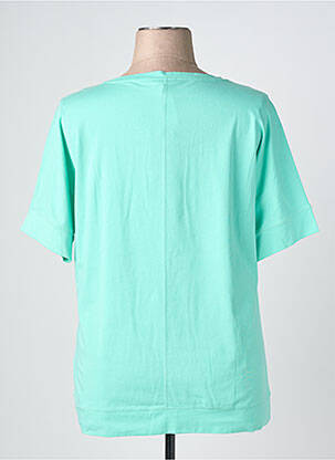 Tricou croială dreaptă mâneci scurte albastru OLSEN femeie