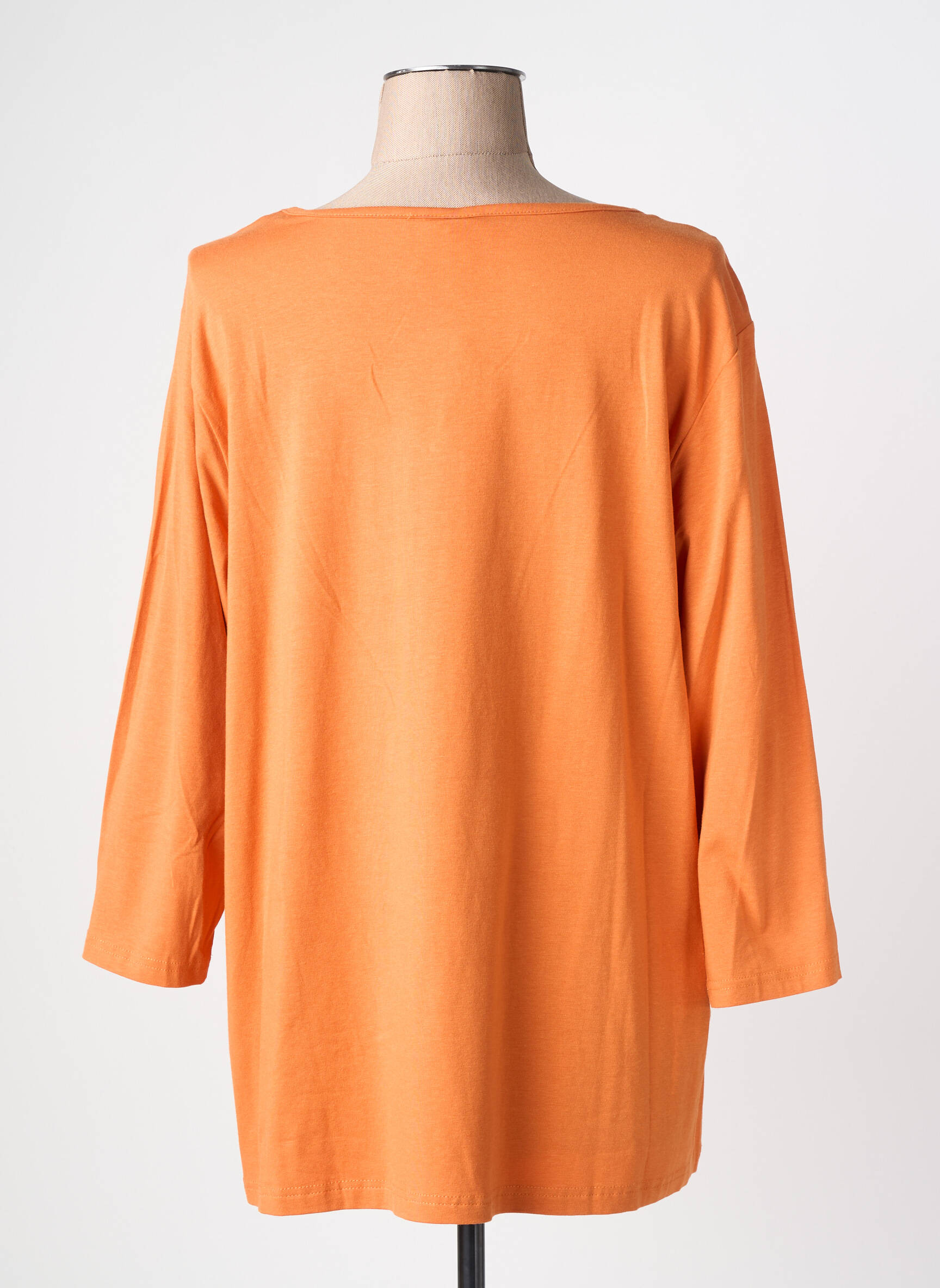 Tricou mâneci 3/4 mâneci 3/4 portocalie CISO femeie