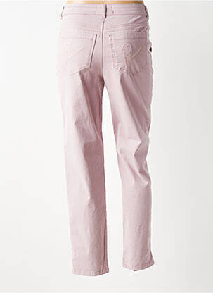 Pantalon drept țesătură poplin mărime normală violet RECOVER C.C. femeie