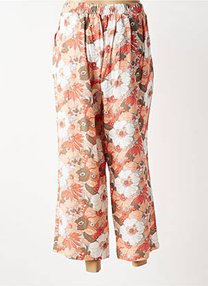 Pantalon 7/8 talie elastică mărime normală portocalie C'EST BEAU LA VIE femeie