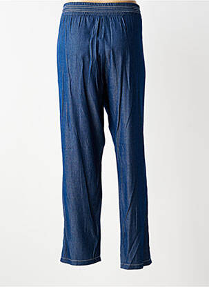 Pantalon drept țesătură poplin mărime normală albastru TINTA STYLE femeie