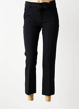 Pantalon 7/8 talie înaltă talie înaltă negru ANNA MONTANA femeie