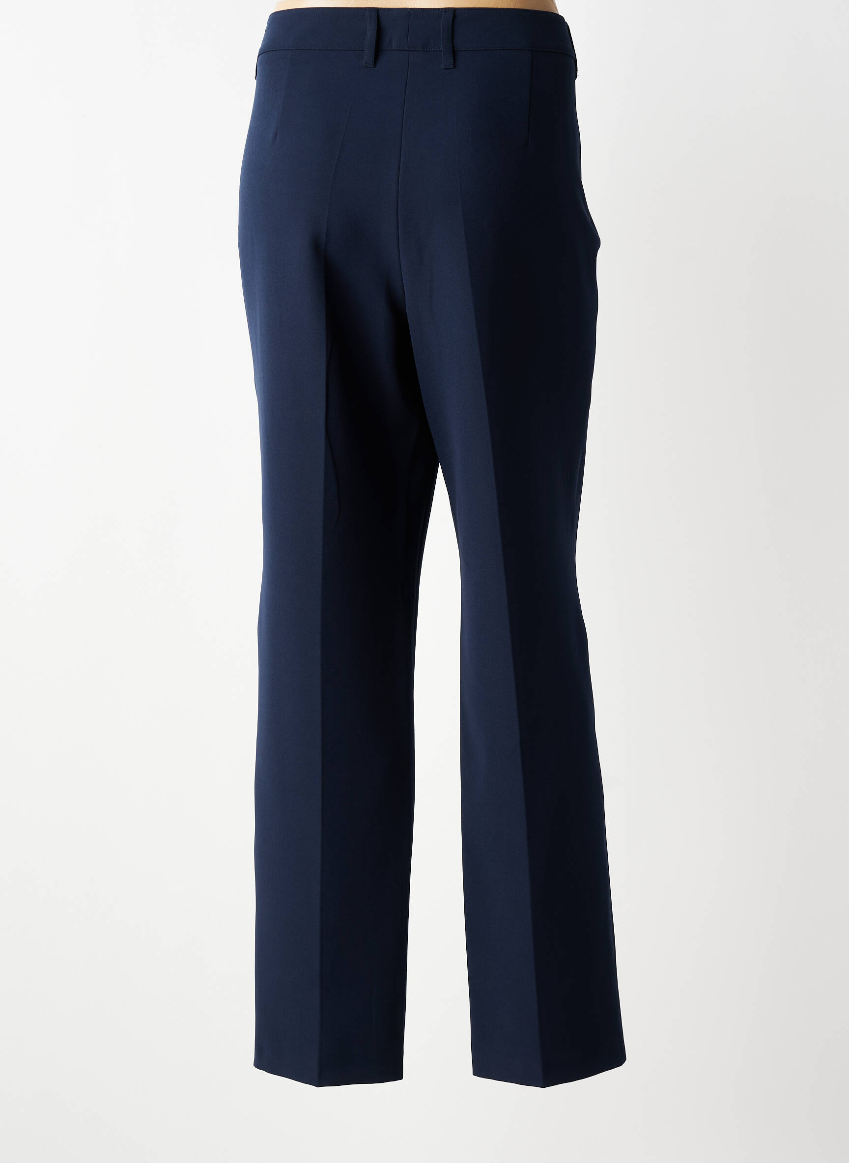 Pantalon drept țesătură crep mărime normală albastru BARBARA LEBEK femeie