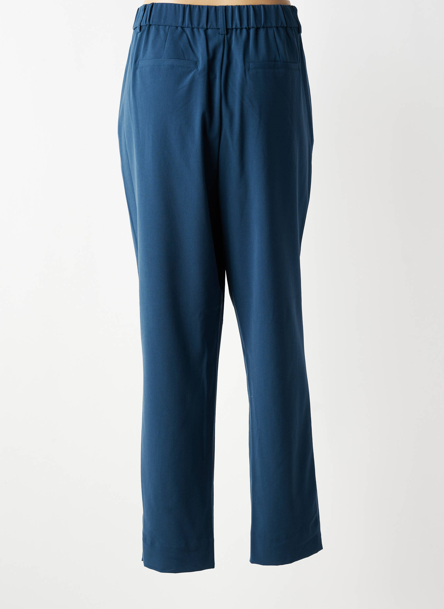 Pantalon drept țesătură crep mărime normală albastru CISO femeie