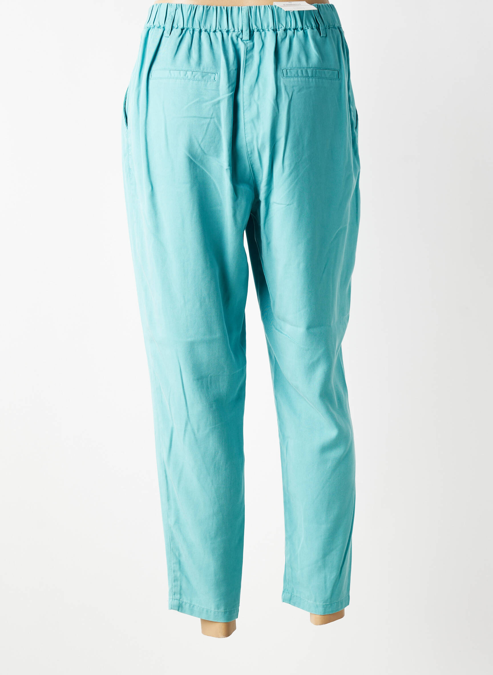 Pantalon 7/8 talie înaltă talie înaltă albastru C'EST BEAU LA VIE femeie