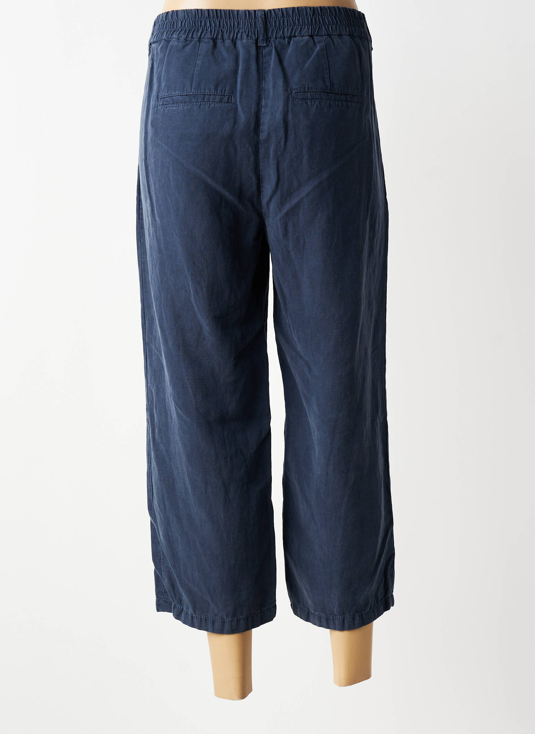 Pantalon 7/8 talie elastică mărime normală albastru GERKE MY PANTS femeie