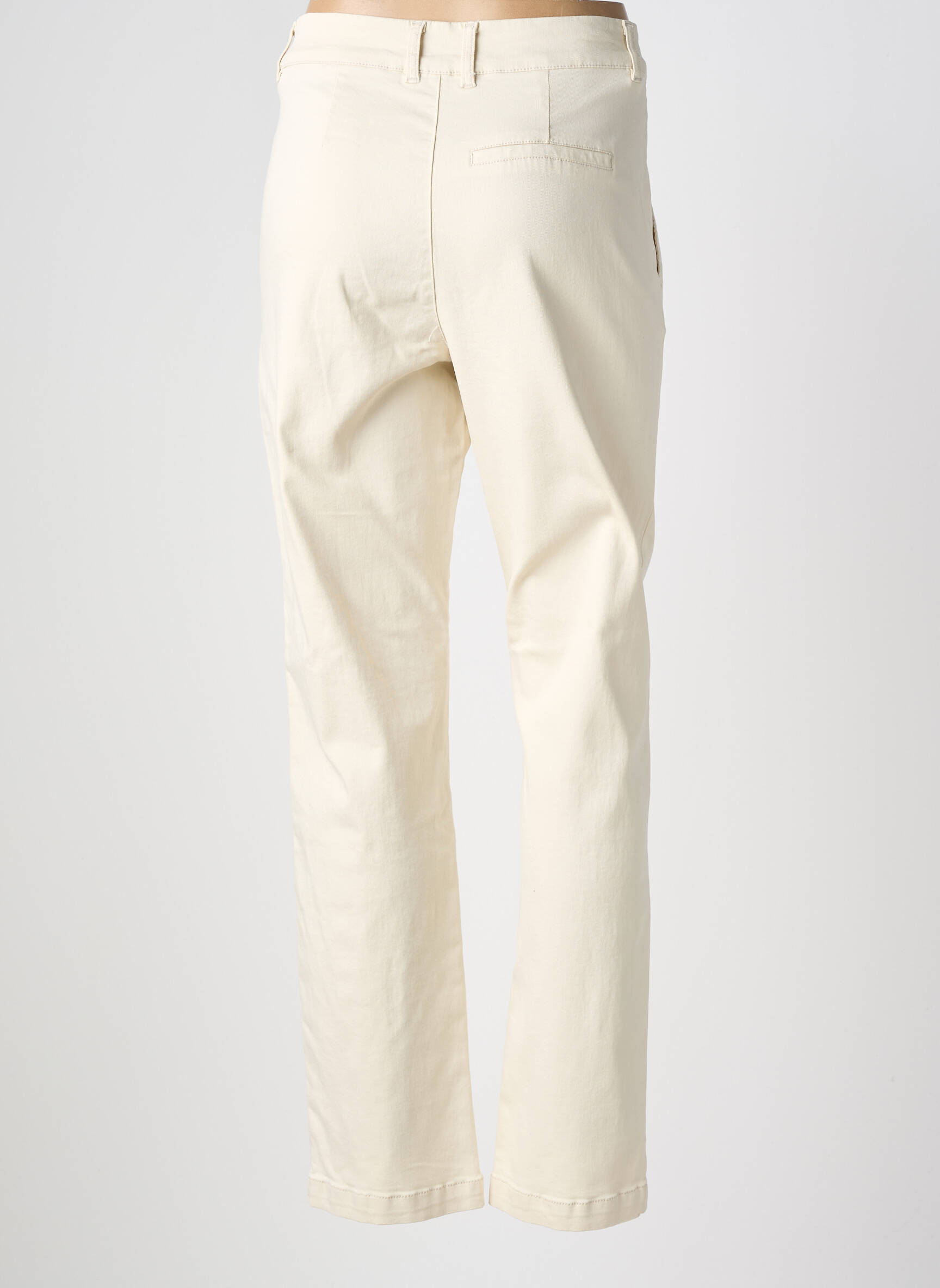 Pantalon drept elasticitate mărime normală bej GARCIA femeie