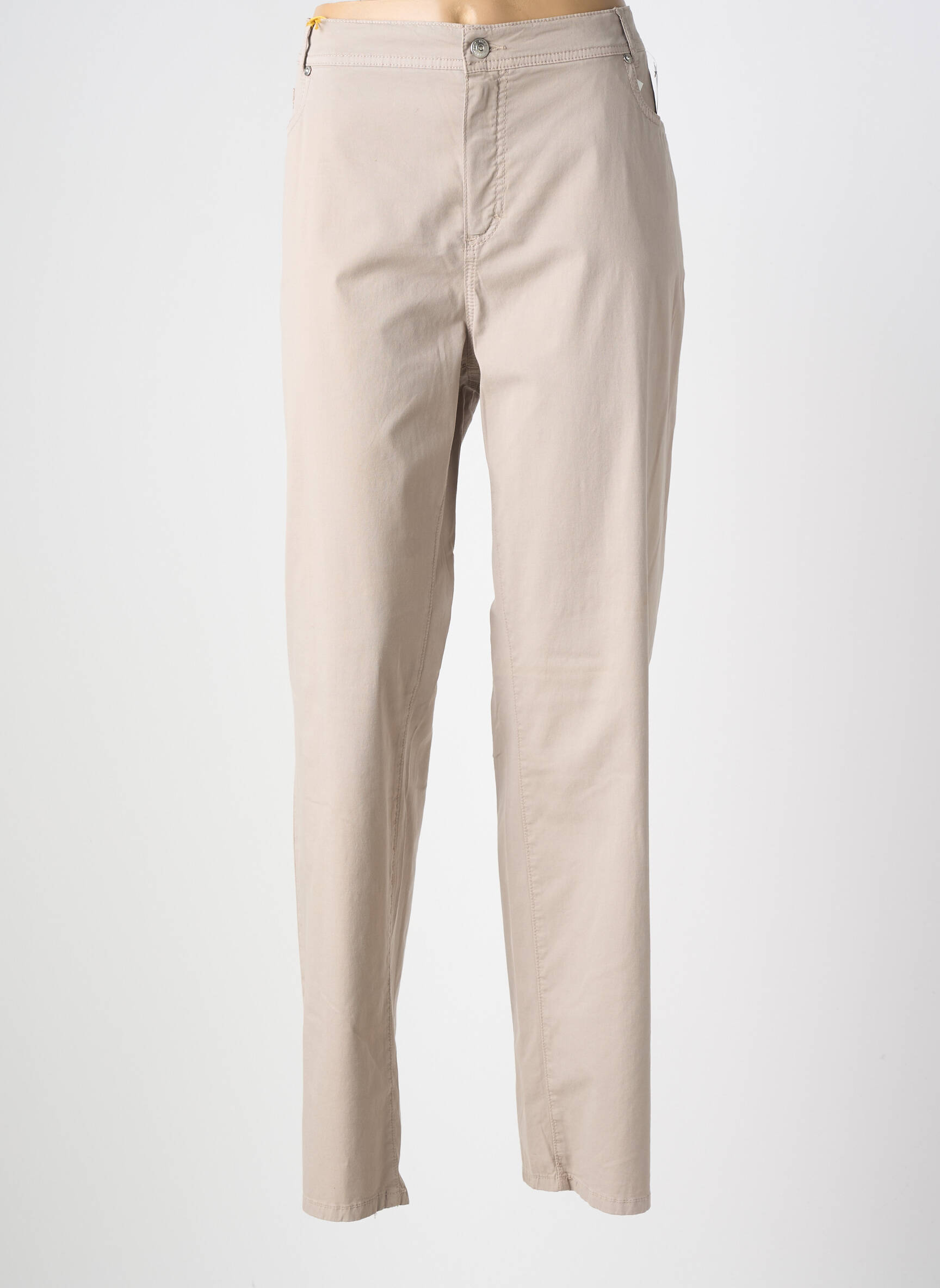 Pantalon drept elasticitate mărime normală bej ANNA MONTANA femeie