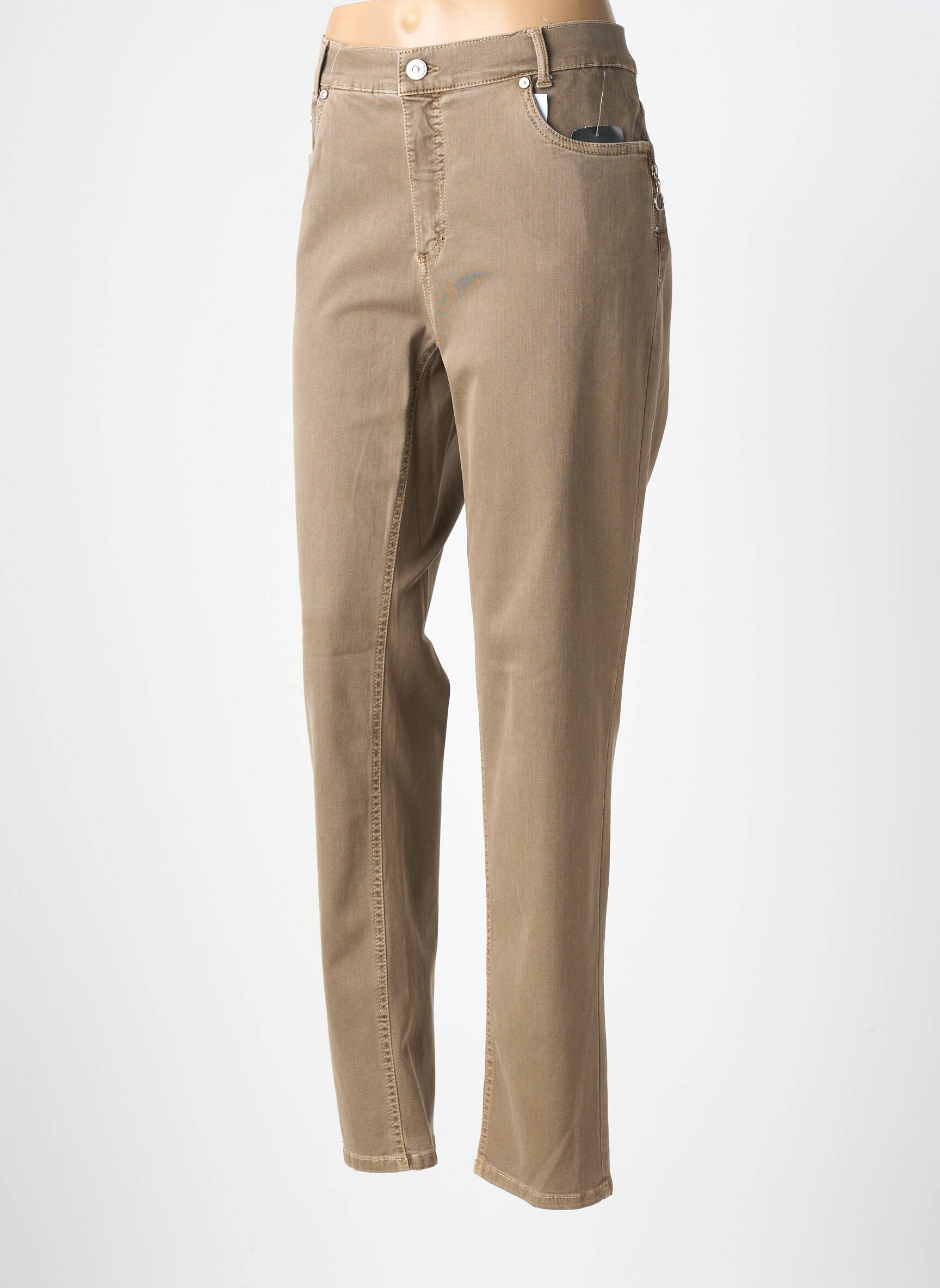 Pantalon drept elasticitate mărime normală maro ANNA MONTANA femeie